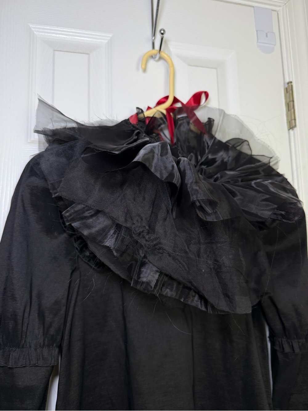 Dolls Kill Halloween Clown Black Ruffled Gothic Mini Dress - Picture 9 of 13